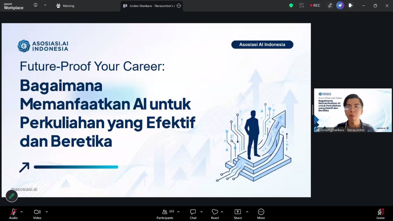 Mengikuti Workshop AI Yang Diselenggarakan Oleh Asosiasi AI