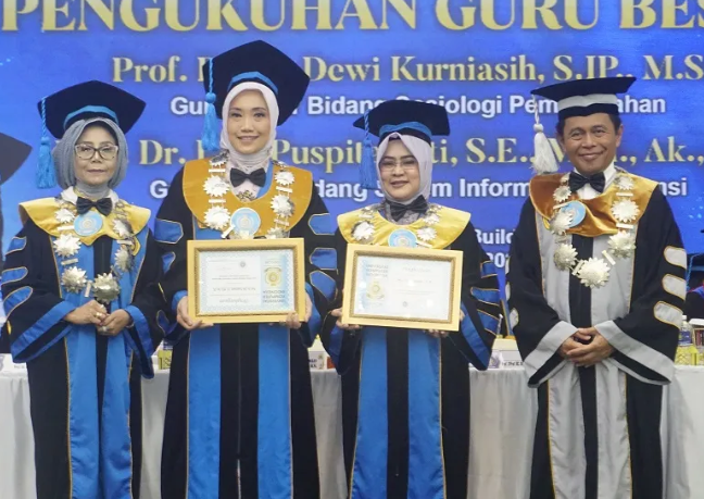 Sidang Terbuka Senat UNIKOM Pengukuhan Guru Besar